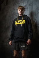 Padel Mikina s kapucí [černá/žlutá] "Padel Sportswear"