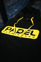 Padel Hoodie [zwart / geel] "Padel Sportswear"