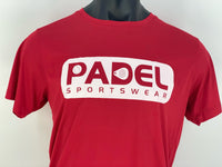 Sportovní košile Padel [červená] prodyšná pánská "Padel Sportswear"