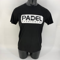 Camiseta Padel Sport [Negra] Transpirable Hombre Padel Sportswear