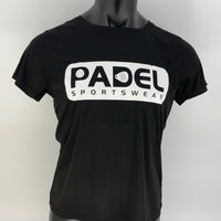 Padel Sport shirt [black] breathable ladies "Padel Sportswear"