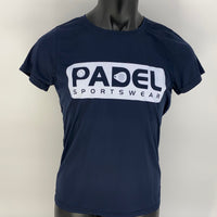 Padel Sport Shirt [Marineblau] atmungsaktiv Damen "Padel Sportswear"