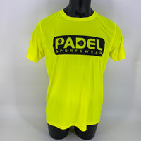 Padel Sport Shirt [Gelb] Atmungsaktive Herren Padel Sportswear