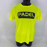 Padel Sport shirt [geel] ademend heren Padel Sportswear
