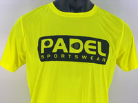 Padel Sport shirt [geel] ademend heren Padel Sportswear