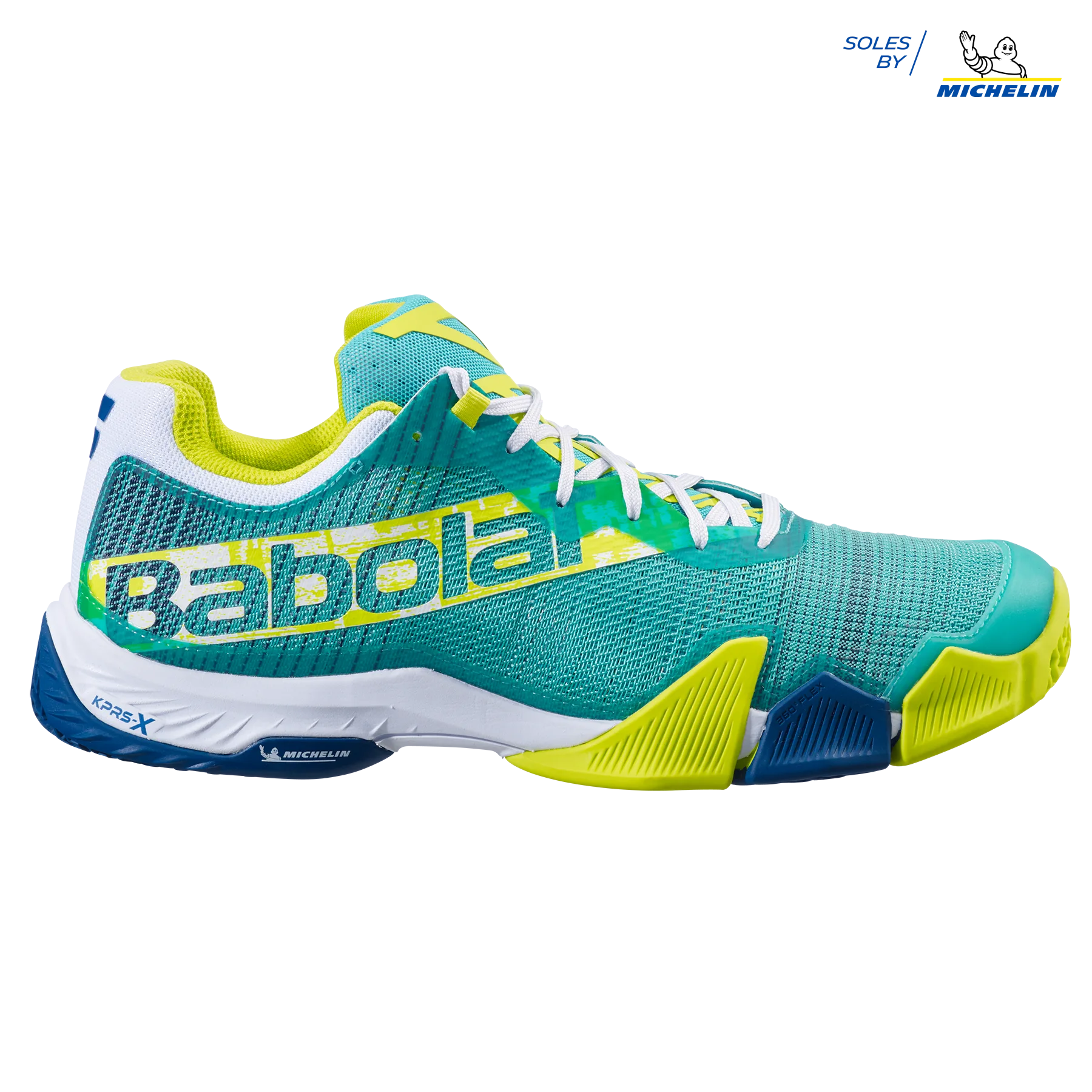 30S21752-JET_PREMURA_M-8004-1-ext Babolat Jet Premura Padel schoen Geel/Groen