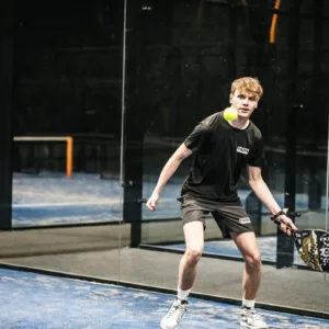 Padel t-shirt 2023 Padel Sportswear ademend Zwart, foto 3