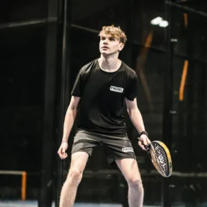 Padel t-shirt 2023 Padel Sportswear ademend Zwart, foto 4