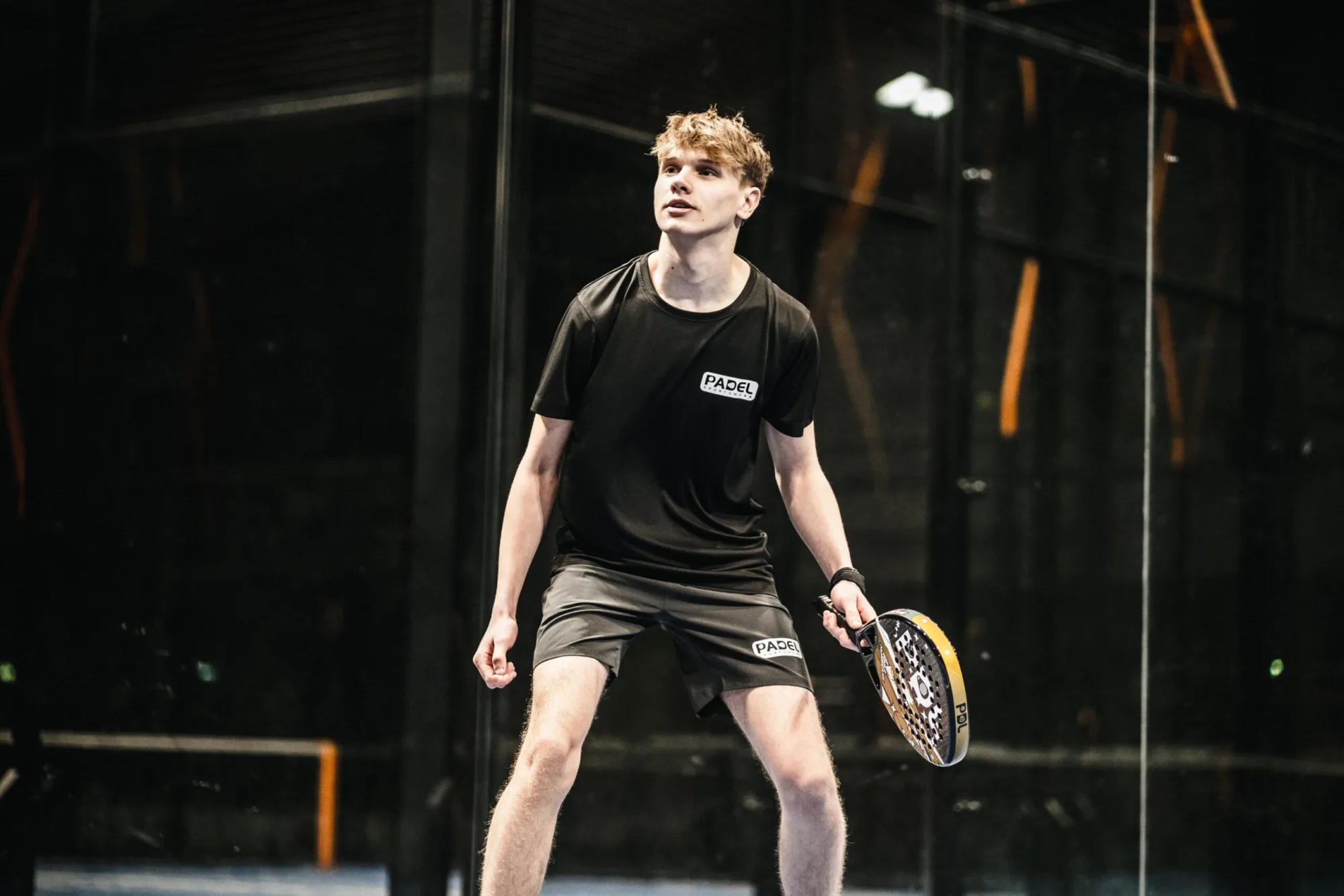 PadelSportswear010 Padel t-shirt 2023 Padel Sportswear ademend Zwart, foto 4