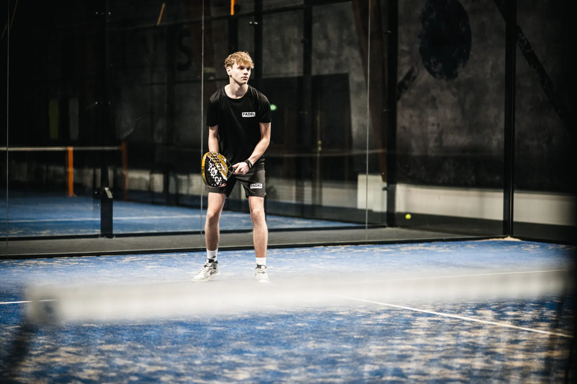 PadelSportswear016 Padel t-shirt 2023 Padel Sportswear ademend Zwart, foto 6