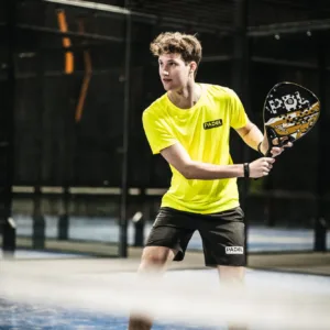 Padel t-shirt 2023 Padel Sportswear ademend Geel, foto 3