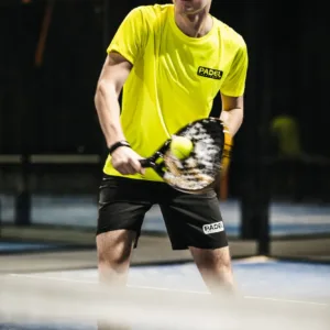 Padel t-shirt 2023 Padel Sportswear ademend Geel, foto 4