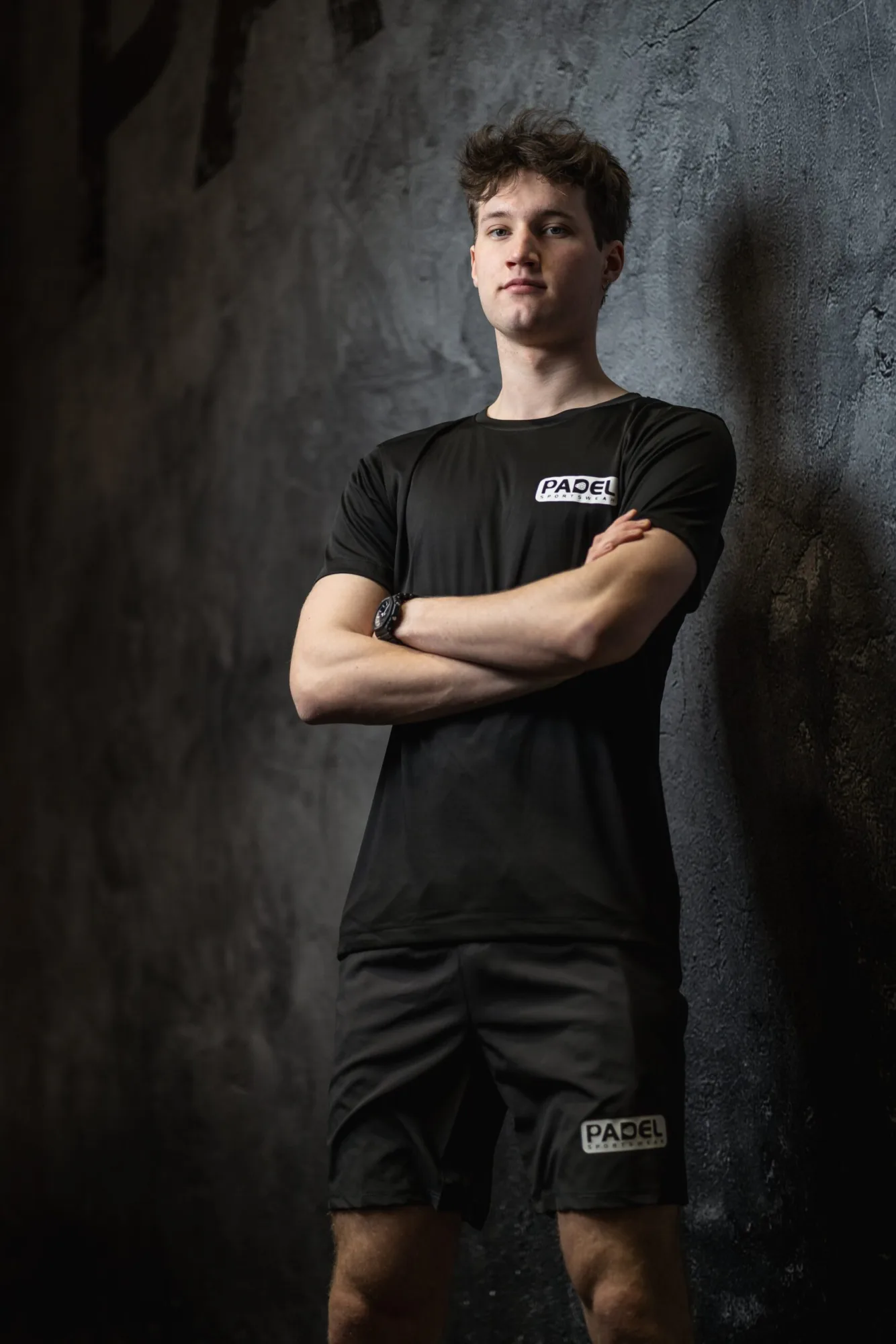 PadelSportswear037 Padel t-shirt 2023 Padel Sportswear ademend Zwart, foto 7