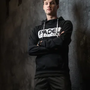 Padel Hoodie [zwart / wit] Padel Sportswear