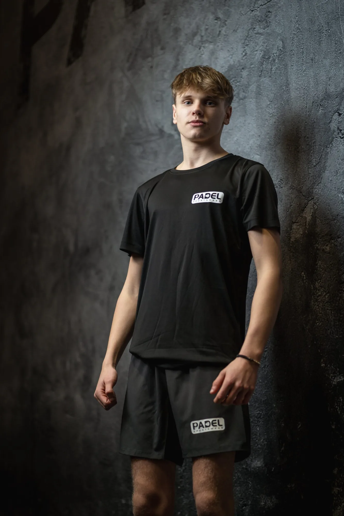 PadelSportswear047 Padel t-shirt 2023 Padel Sportswear ademend Zwart, foto 2