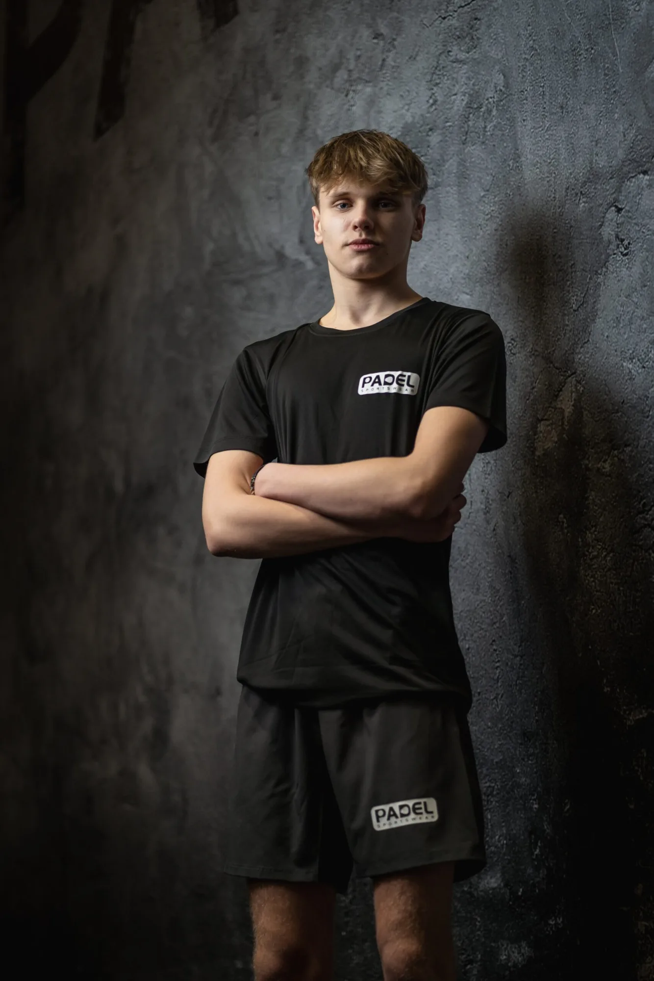 PadelSportswear048 Padel t-shirt 2023 Padel Sportswear ademend Zwart