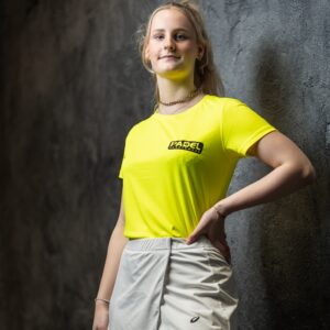 Padel t-shirt dames 2023 Padel Sportswear ademend Geel