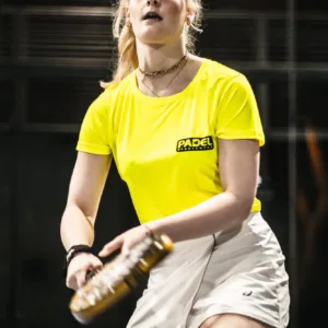Padel t-shirt dames 2023 Padel Sportswear ademend Geel, foto 2
