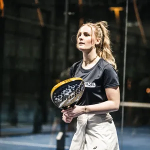 Padel t-shirt dames 2023 Padel Sportswear ademend Navy Blue, foto 3