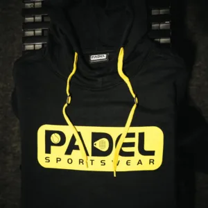 Padel Hoodie [zwart / geel] “Padel Sportswear”, foto 4