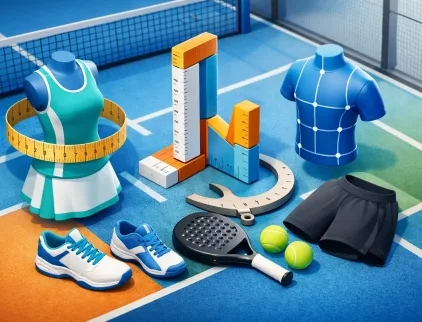 Gids voor padel kledingmaten die echt past