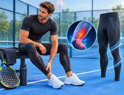 Helpt compressiekleding tegen spierpijn bij padel?