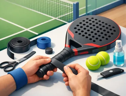 Padel grips aanbrengen stap voor stap
