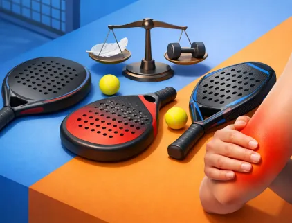 Welk padelracket past het best bij armklachten?